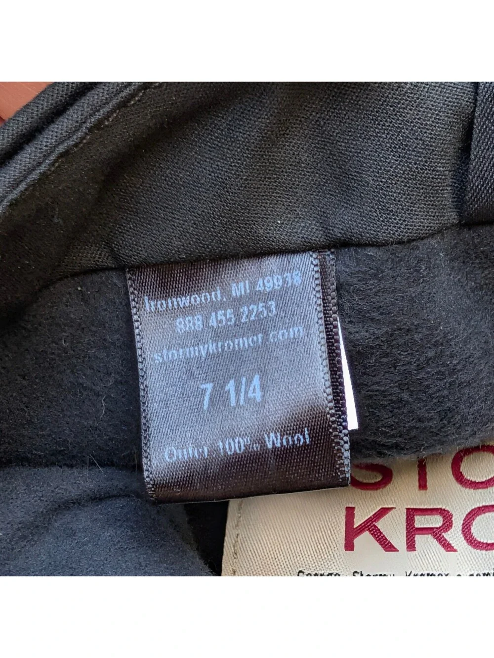 Stormy Kromer Harris Tweed Wool Hat 7 1/4 Grey Herringbone Cap Eclectic Grandpa